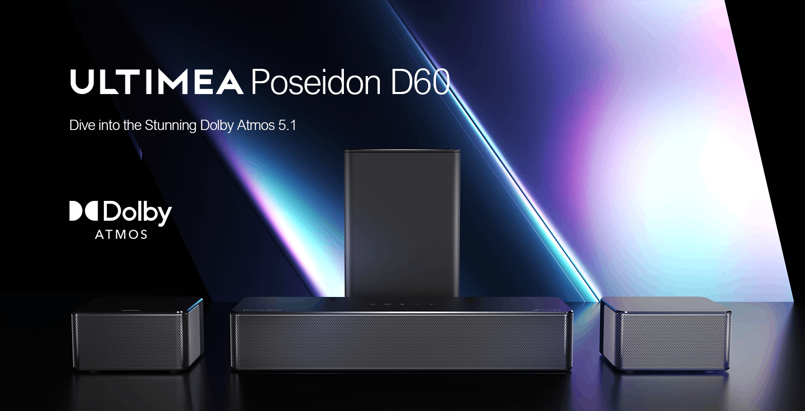 ULTIMEA Poseidon D60 - Ultimea's First 5.1 Dolby Atmos Soundbar ULTIMEA Poseidon D60 - Ultimea's First 5.1 Dolby Atmos Soundbar