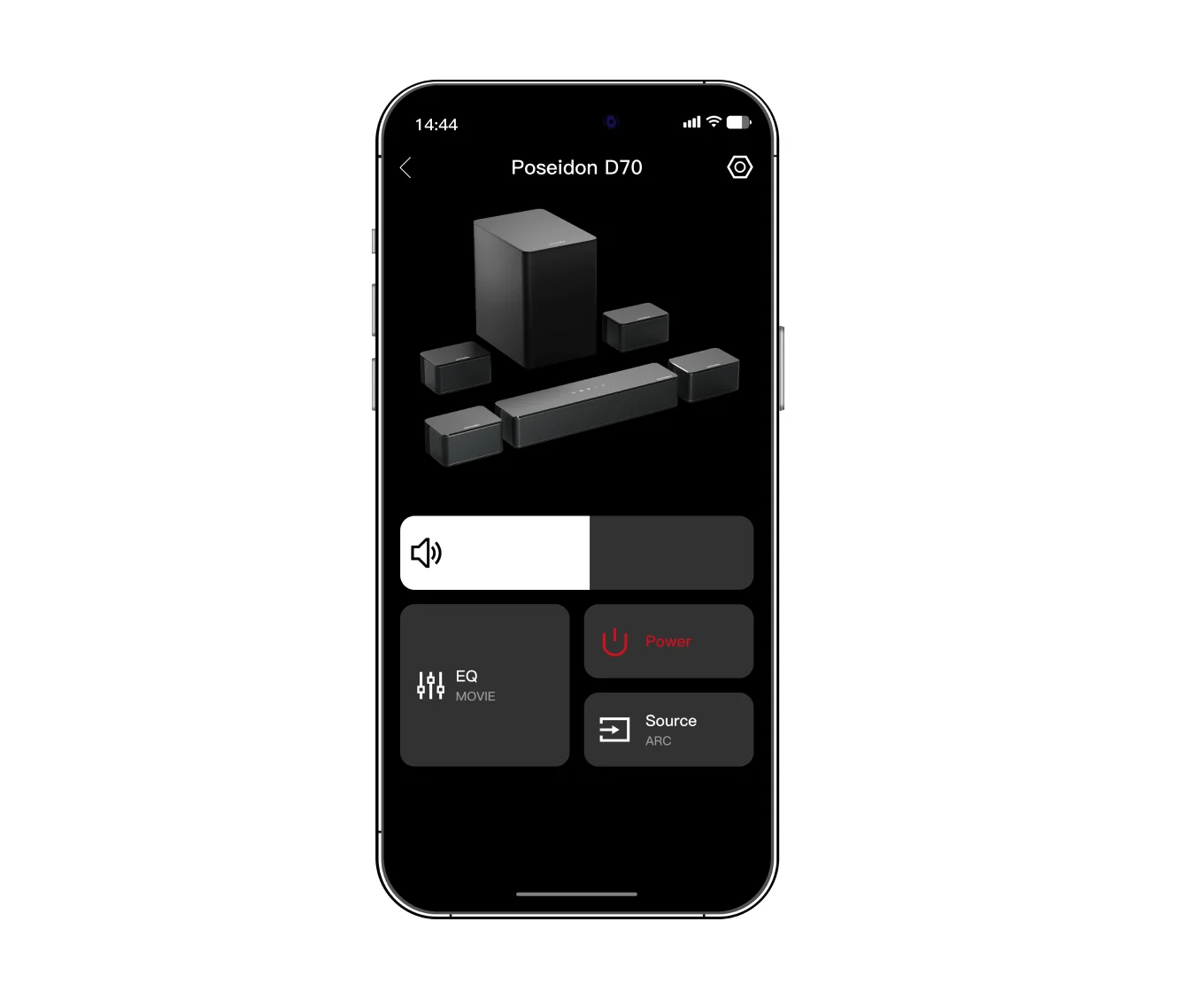 Poseidon D70 7.1 Soundbar Remote Control