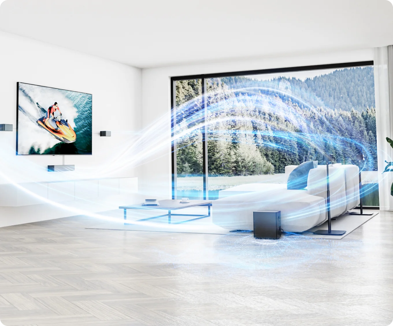 Poseidon E40 Projector & Poseidon D80 Soundbar Bundle