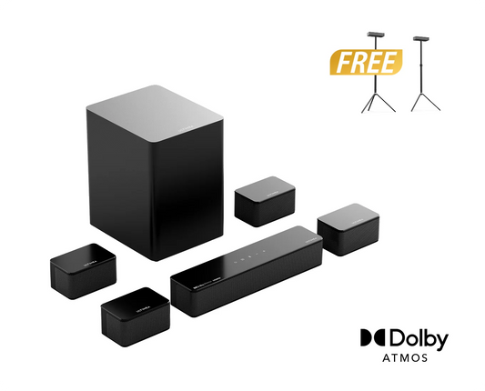 Poseidon D80 Boom Dolby Atmos Soundbar + Free Gift
