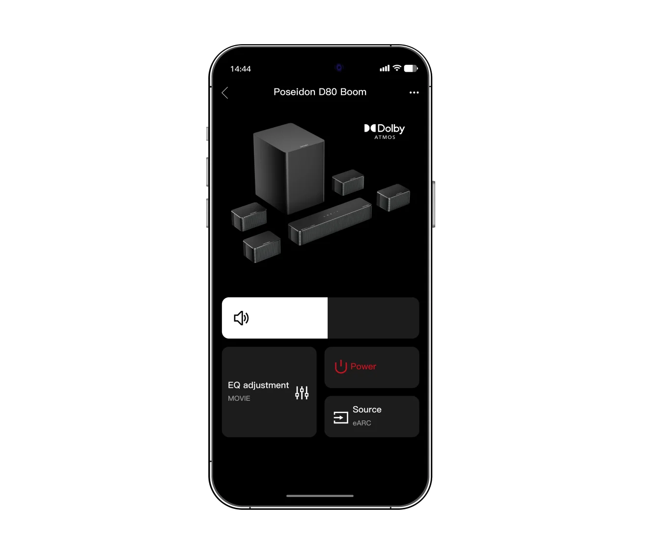 Poseidon D80 Boom Dolby Atmos Soundbar + Speak Stands