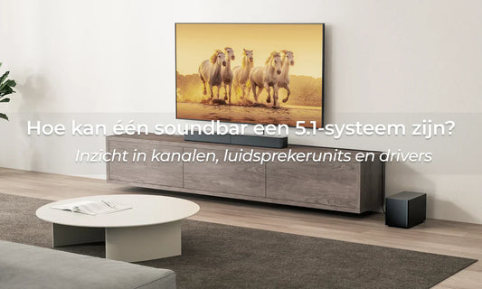 Hoe kan één soundbar een 5.1-systeem zijn? Begrijp het verschil tussen kanalen, luidsprekerunits en drivers