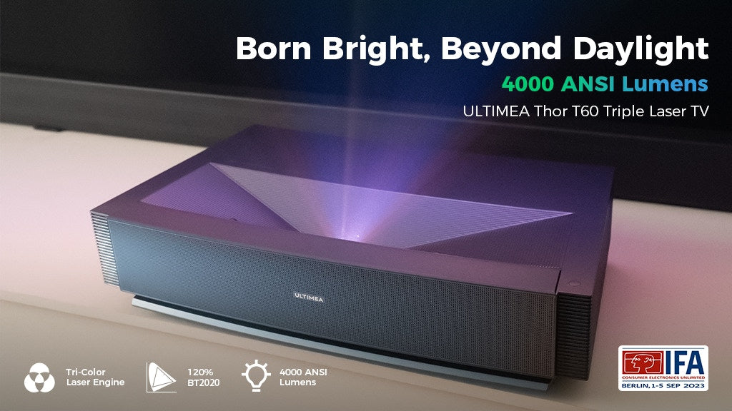 Revolutionizing the Home Theater Experience: ULTIMEA Thor T60 Triple Laser TV Projector at 4000 ANSI Lumens