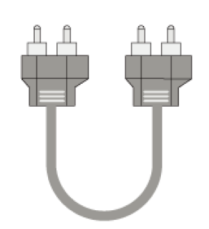 Stereo RCA to RCA Audio Cable(100mm)