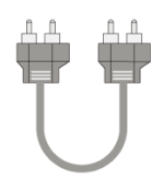 Stereo RCA to RCA Audio Cable(2.5m)