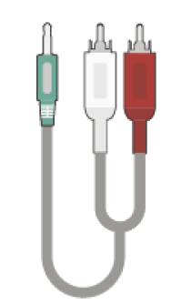 Stereo RCA to 3.5mm Audio Cable