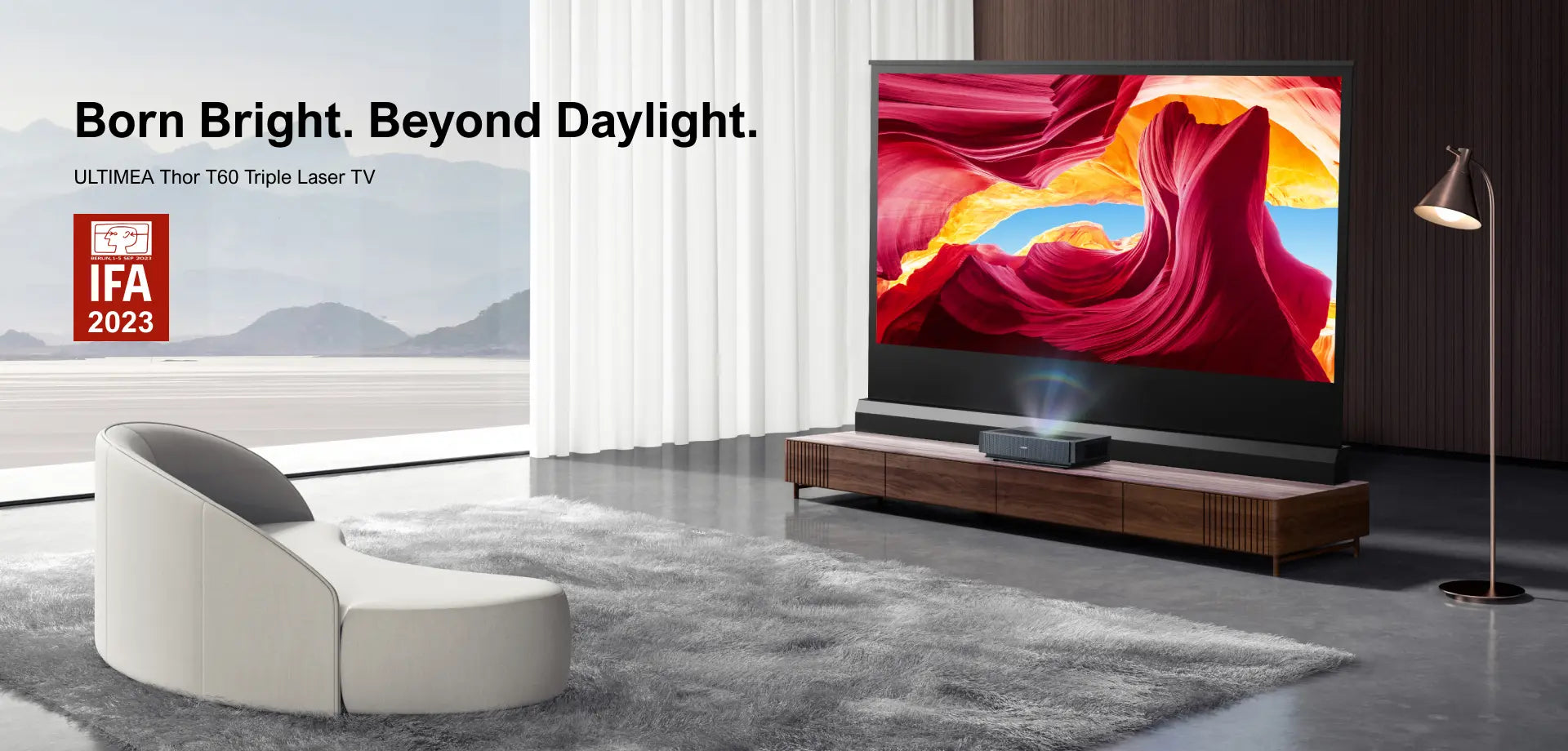 ULTIMEA Thor T60 Triple Laser TV:Born Bright,Beyond Daylight by