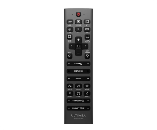 Poseidon D70 7.1 Soundbar Remote Control