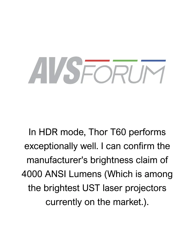 AVSForum Reviews about Thor T60