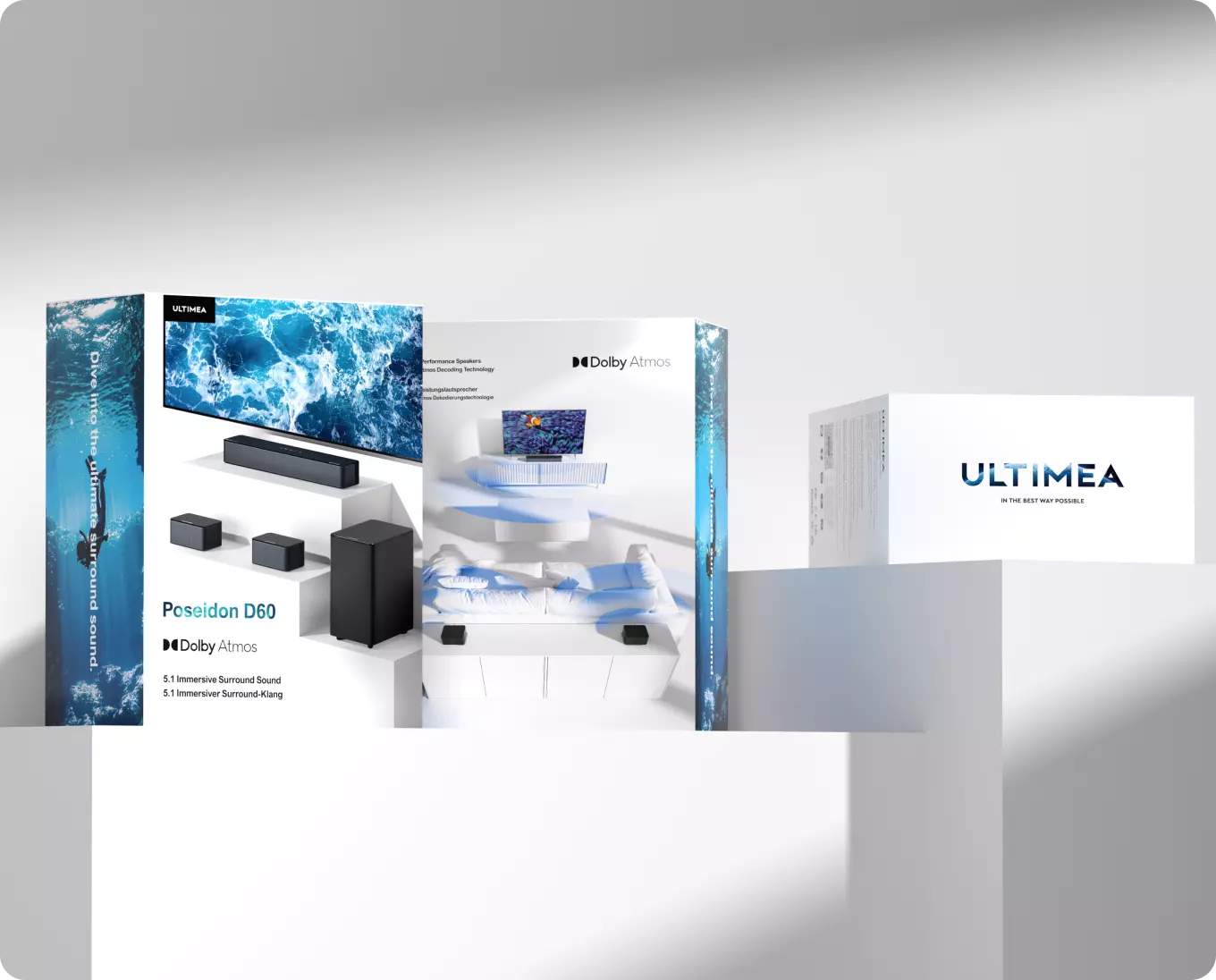 ULTIMEA Poseidon D60 | 5.1 Dolby Atmos Surround Soundbar ULTIMEA Poseidon D60 | 5.1 Dolby Atmos Surround Soundbar