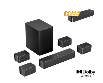 Poseidon D80 Dolby Atmos Soundbar + Free Gift