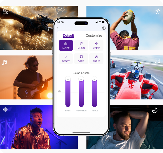 6 Preset Sound Modes