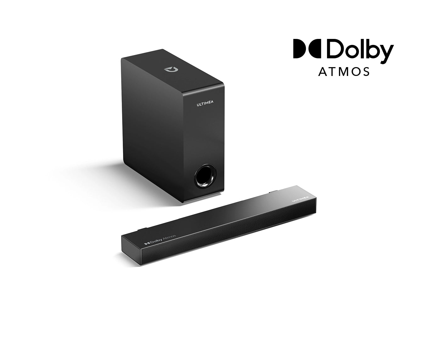  ULTIMEA 5.1 Dolby Atmos Sound Bar, Peak Power 410W, Sound Bar  for Smart TV with Subwoofer, 3D Surround Sound System for TV, Surround and  Bass Adjustable Home Theater, Poseidon D60 Series 