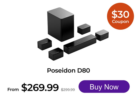Poseidon D80 7.1 Soundbar