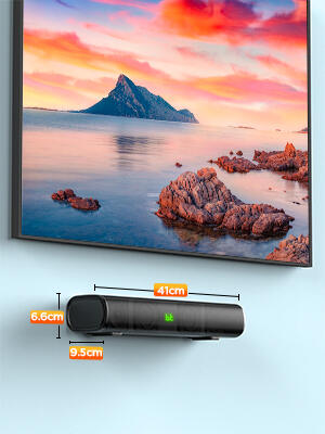 Tapio I Soundbar mounted on wall