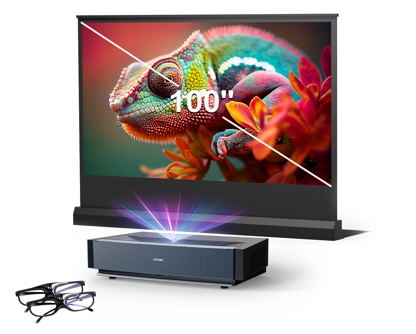 Ultimea Apollo P40 | Native 1080P Smart Projector with 4K Support