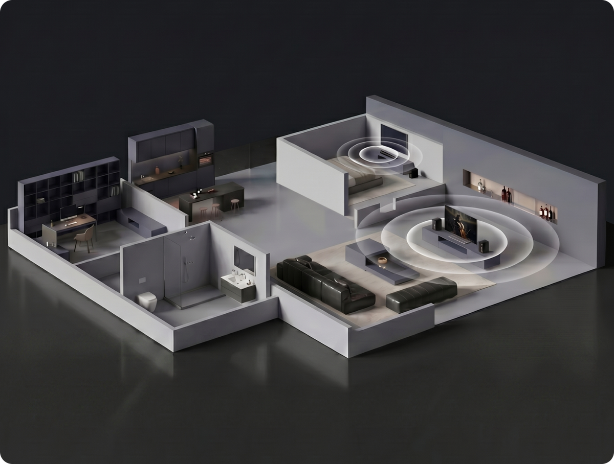 Multi-Room Audio Beyond Boundaries