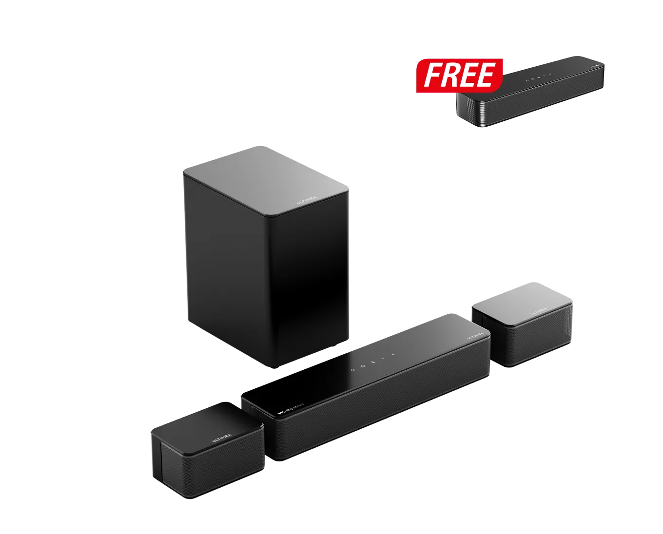 Poseidon D60 Dolby Atmos Soundbar + Free Gift