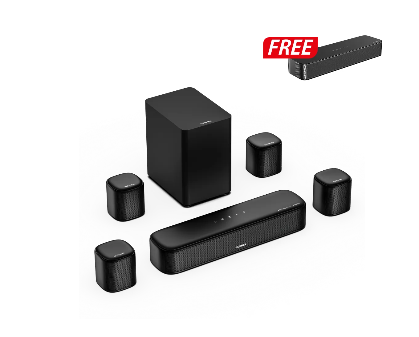 Aura A60 7.1 Soundbar + Free Gift